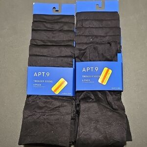 Apt. 9 Black Dress Socks 6-Pack